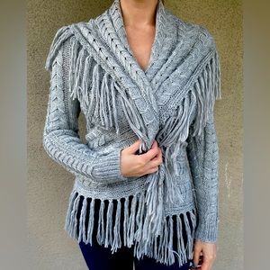 Grey Cardigan Sweater